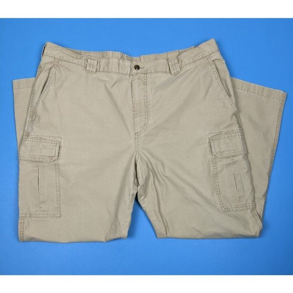L.L. Bean Pants Ll Bean Mens Tan Beige Khaki Cargo Pants Classic